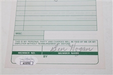 Ben Hogan Signed Personal Shady Oaks CC Member's Check from 8-3-1994 JSAAI55793