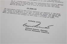 1960 Masters - Clifford Roberts Letter To The Press