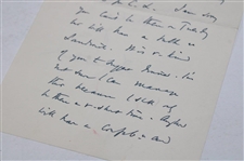 Bernard Darwin Hand Written Letter To Golf Writer Pat Ward Thomas