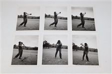 Twenty (20) Arnold Palmer Black & White Swing Photos From  Golf Magazine's Archives