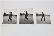 Twenty (20) Arnold Palmer Black & White Swing Photos From  Golf Magazine's Archives