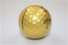 Jack Nicklaus Signed Golden Nicklaus Pro Bear Edition Never Miss Vice 18 Golf Ball JSA ALOA