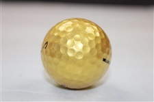 Jack Nicklaus Signed Golden Nicklaus Pro Bear Edition Never Miss Vice 18 Golf Ball JSA ALOA