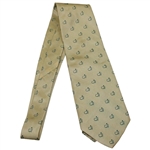 Augusta National Golf Club Gold with Green Outlined Masters Logos Necktie
