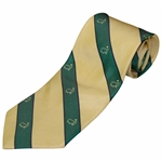 Augusta National Golf Club Gold & Green w/Thin Navy Stripes Masters Necktie