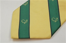 Augusta National Golf Club Gold & Green w/Thin Navy Stripes Masters Necktie