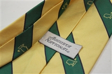 Augusta National Golf Club Gold & Green w/Thin Navy Stripes Masters Necktie