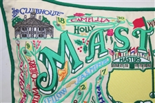 Masters Tournament Catstudio Embroidered Augusta & Masters Landmarks w/Layout Decorative Pillow
