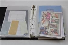 Notebook Containing Various FDC, Stamps, Pamphlet