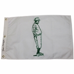 Gene Sarazen Signed Sarazen Standing w/Club Silhouette Golf Flag JSA ALOA