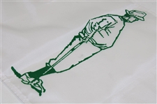 Gene Sarazen Signed Sarazen Standing w/Club Silhouette Golf Flag JSA ALOA