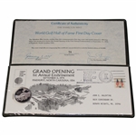 Ltd. Ed. World Golf Hall of Fame Opening Pinehurst FDC 1974 Grand Opening Ceremony w/ Silver Coin