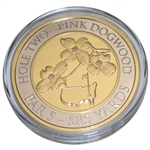 2025 Masters Tournament Ltd Ed Silver Coin #305/750 in Box w/Card - Hole 2 Pink Dogwood