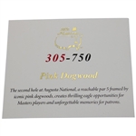 2025 Masters Tournament Ltd Ed Silver Coin #305/750 in Box w/Card - Hole 2 Pink Dogwood