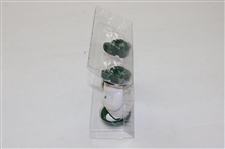 Masters Tournament Twin Caddie Gnomes Salt & Pepper Shakers in Original Box
