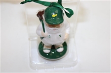 Masters Tournament Caddie Gnome Tree Ornament in Original Box
