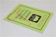 1934 Annual Invitation Tournament (First Masters) Reproduction Program
