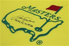Jack Nicklaus Signed Undated '1998' Masters Tournament Embroidered Flag w/Years Won JSA ALOA