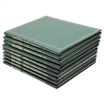 1980-1989 Masters Tournament Green Annual Books - Missing 1986 - Nine (9)