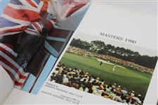 1980-1989 Masters Tournament Green Annual Books - Missing 1986 - Nine (9)