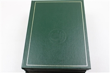 1980-1989 Masters Tournament Green Annual Books - Missing 1986 - Nine (9)