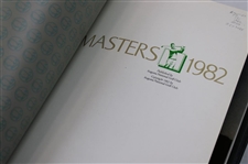 1980-1989 Masters Tournament Green Annual Books - Missing 1986 - Nine (9)