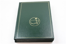 1980-1989 Masters Tournament Green Annual Books - Missing 1986 - Nine (9)