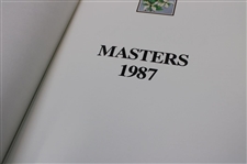 1980-1989 Masters Tournament Green Annual Books - Missing 1986 - Nine (9)