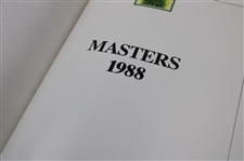 1980-1989 Masters Tournament Green Annual Books - Missing 1986 - Nine (9)