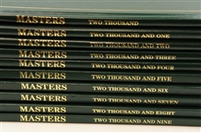 2000-2009 Masters Tournament Green Annual Books Including 2001, 2002 & 2005 - Ten (10)