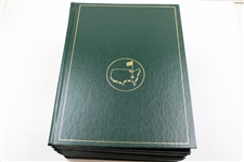 2000-2009 Masters Tournament Green Annual Books Including 2001, 2002 & 2005 - Ten (10)