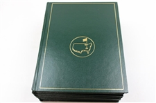2000-2009 Masters Tournament Green Annual Books Including 2001, 2002 & 2005 - Ten (10)