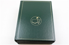 2000-2009 Masters Tournament Green Annual Books Including 2001, 2002 & 2005 - Ten (10)