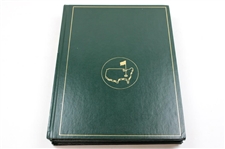 2000-2009 Masters Tournament Green Annual Books Including 2001, 2002 & 2005 - Ten (10)