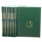 2010-2019 Masters Tournament Green Annual Books Including 2019 - Ten (10)