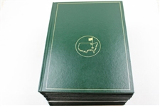 2010-2019 Masters Tournament Green Annual Books Including 2019 - Ten (10)
