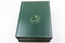 2010-2019 Masters Tournament Green Annual Books Including 2019 - Ten (10)