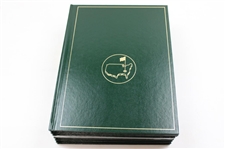 2010-2019 Masters Tournament Green Annual Books Including 2019 - Ten (10)