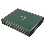 2020-2022 Masters Tournament Green Annual Books - Three (3)