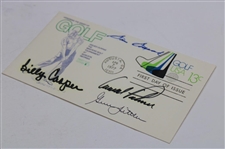 Palmer, Casper, Snead, Littler Signed 1977 Honoring The Sport Of Golf Masters First Day Of Issue JSA ALOA