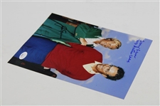Jack Nicklaus & Tommy Aaron Dual Signed Green Jacket 8x10 Photo JSA #CB46158