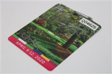 2020 Masters Tournament SERIES Badge #Q04625 - Dustin Johnson Winner