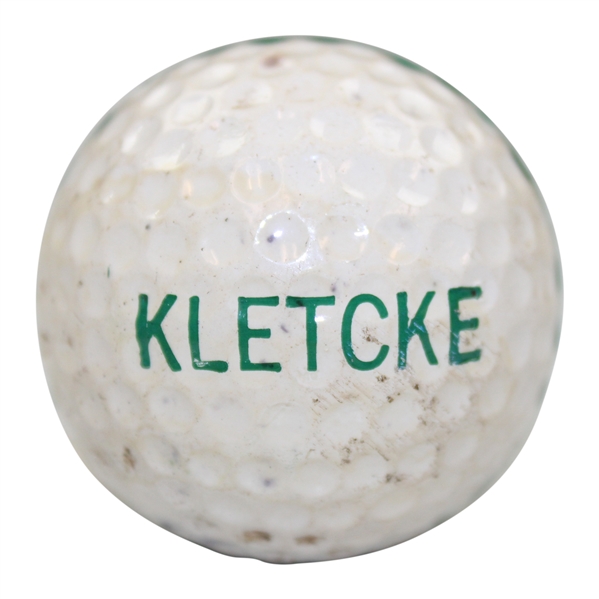 Augusta National Golf Club Vintage Range Ball Featuring Pros Kletcke and Spencer Names- Used