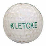 Augusta National Golf Club Vintage Range Ball Featuring Pros Kletcke and Spencer Names- Used