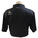 John Daly Signed Personal Straight Down Black Performance 3XL Shirt w/Sponsors JSA ALOA
