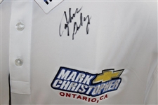 John Daly Signed Personal Straight Down White Performance 3XL Shirt w/Sponsors JSA ALOA