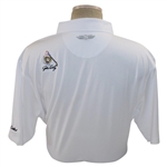 John Daly Signed Personal Straight Down White Performance 3XL Shirt w/Sponsors JSA ALOA