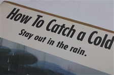1951 'How To Catch A Cold' Walt Disney Movie Poster Sponsored by Kleenex