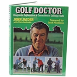 1988 Golf Doctor Diagnosis, Explanation & Correction of Golfing Faults Book Signed By Author John Jacobs