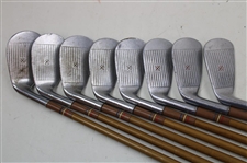 Spalding Robert T. Jones Jr. Registered Tournament Model WLK Iron Set (2-9)